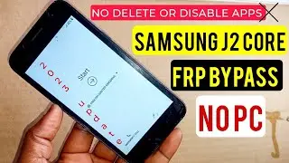 Samsung J2 Core (J260F) Frp Bypass Without Pc | Samsung J260F Google Account Remove || 2023 Method