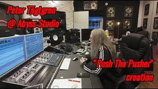 Peter Tägtgren at Abyss Studio. Push The Pusher creation