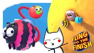 ДИКО УГАРНАЯ ИГРА НА СОВМЕСТИМОСТЬ ДРУЗЕЙ - Fling to the Finish (УГАР, КООПЕРАТИВ)