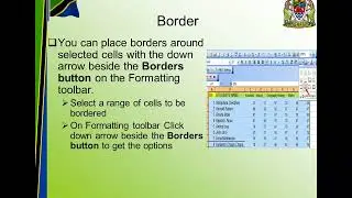 How to apply border in excel