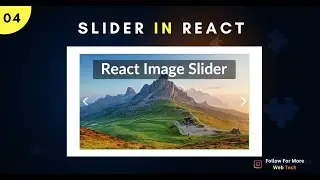 Build React Image Slider From Scratch Tutorial | How to build a slider with react #slider