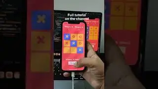 Flutter Tic-Tac-Toe Game iPhone Demo #shorts #ytshorts