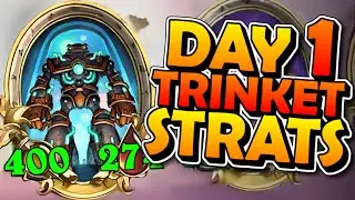 The Trinket Buddy Strats! [DAY 1 RECAP] | Hearthstone Battlegrounds Season 8