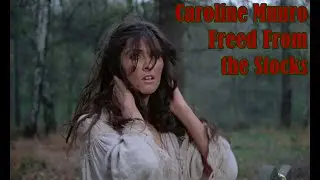 Caroline Munro Freed from the Stocks