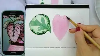 Как нарисовать листики акварелью. Урок