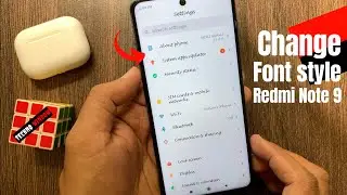How To Change Font Style In Redmi Note 9 Pro Without Any Application
