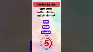 Java Interview Quiz: #15 Test Your Knowledge | 5-Second Challenge! 🚀 #interview #interviewquestions