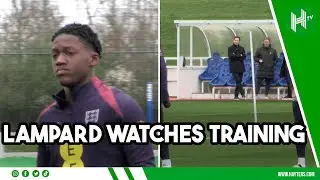 Mainoo BUZZING but Saka & Kane train indoors as Lampard watches England training