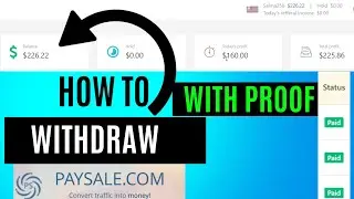 How To Withdraw in Paysale || Paysale payment proof || 2024