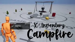 X - Game Animation Sample | Inventory Campfire