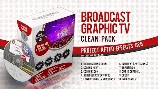 Broadcast Graphic Tv Clean Pack  - Download After Effects Project