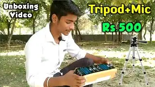 🔥Cheap & Best Budget Tripod Unboxing | Best Tripod For Youtube Videos | Tripod And Mic Unboxing