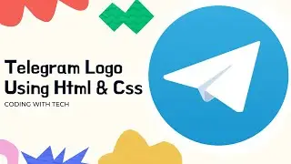Telegram Logo Using HTML And CSS | How to Create Telegram Logo Using CSS