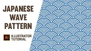 Japanese wave pattern Design in Adobe Illustrator | Adobe Illustrator cc