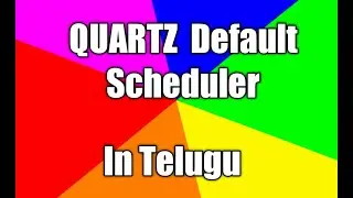 How to create Quartz Scheduler in Java | Default scheduler | Thiru Academy