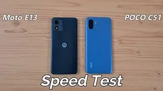 Moto E13 vs POCO C51 Speed Test