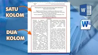 Cara membuat dua kolom dalam satu halaman di word | membuat jurnal dua kolom