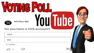 How to create a youtube voting poll in English