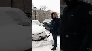 Снегопад в Москве. Город накрыл снежный буран. ❄️ЖК Триумф Палас. Winter in Moscow.