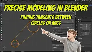 Precise modeling in Blender: Finding Tangents between Circles