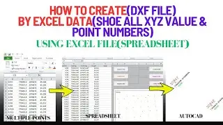 How to create dxf file by excel data