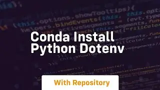 conda install python dotenv