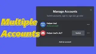 How to Save Multiple Account Logins on Discord