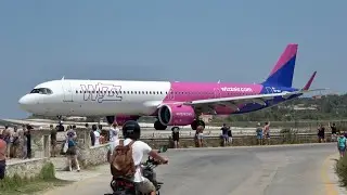 Skiathos Airport Summer 2024 Best bits, Jetblast and low landings compilation! Planespotting in 4K