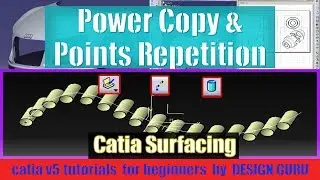 How & When to use POWER COPY | Easiest Example Explanation of Power Copy  | Surfacing Catiav5