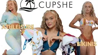 CUPSHE BIKINI & ACTIVEWEAR TRY ON HAUL & REVIEW | Affordable Trendy Swimwear & leggings Summer 2021