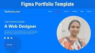 Portfolio web template in figma design | Figma portfolio web design 
