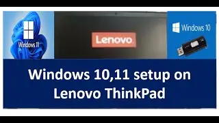 How to Boot from USB Drive and Install Windows 7,10,11 on Lenovo ThinkPad Laptop.See BIOS/Boot Menu.