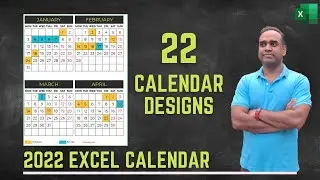 Create your own calendars - 2022 Excel Calendar Template