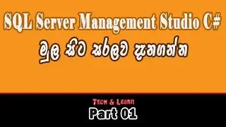 Introduction to SQL Server Programming C# | Part 01