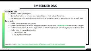 47. Docker Embedded DNS