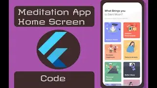 Meditation Home Screen Screen flutter speed code!