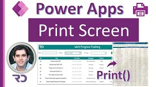 Print Screen in Power Apps - Print Form & Gallery
