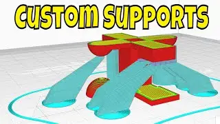 New Unique Custom Supports in Cura Slicer