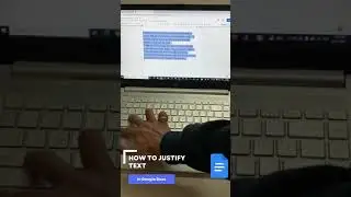 how to justify text in google docs?
