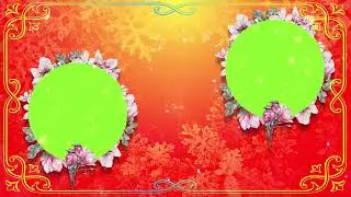 Wedding template backgrdrop animation free | green screen frame background