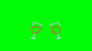 Green Screen Neon Drinks