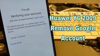 Huawei Y6 2019 (MRD-LX1f). Remove Google Account, Bypass FRP. Unlocktool.