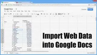 Import HTML in Google Docs