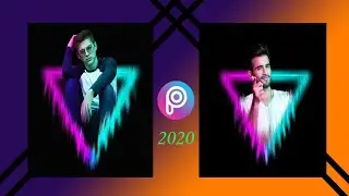 PicsArt Neon Triangle Effect | PicsArt | PicsArt Photo Editing