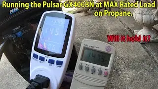 Pulsar GX400BN Dual Fuel Generator Full Load Test on Propane and Oil Inspection. Part 2.