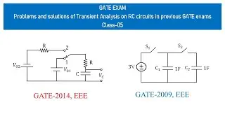 How to solve transient analysis gate problems on RC circuits? How to solve previous Gate problems?