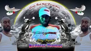 Funeral service for the late Nicholas Ricardo Thomas