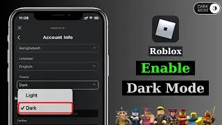 How To Get Dark Theme/Mode on Roblox | Make Your Roblox Game Darker