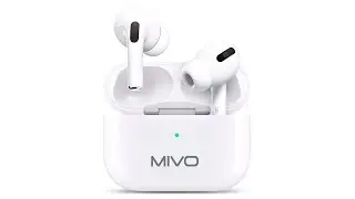 Наушники беспроводные bluetooth MIVO с анимацией для телефона айфон андроид сенсорные с микрофоном