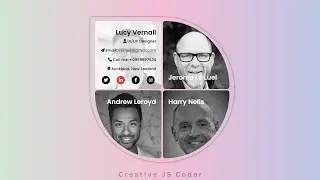 Animated Circular Our Team Section using HTML CSS and JavaScript | Responsive Team Section UI Design